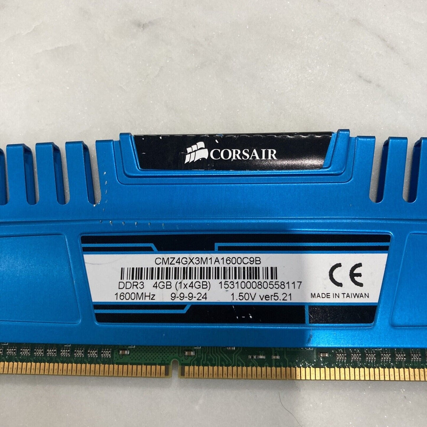 Corsair Cmz4gx3m1a1600c9b Vengeance 4gb Ddr3 Sdram Memory Module