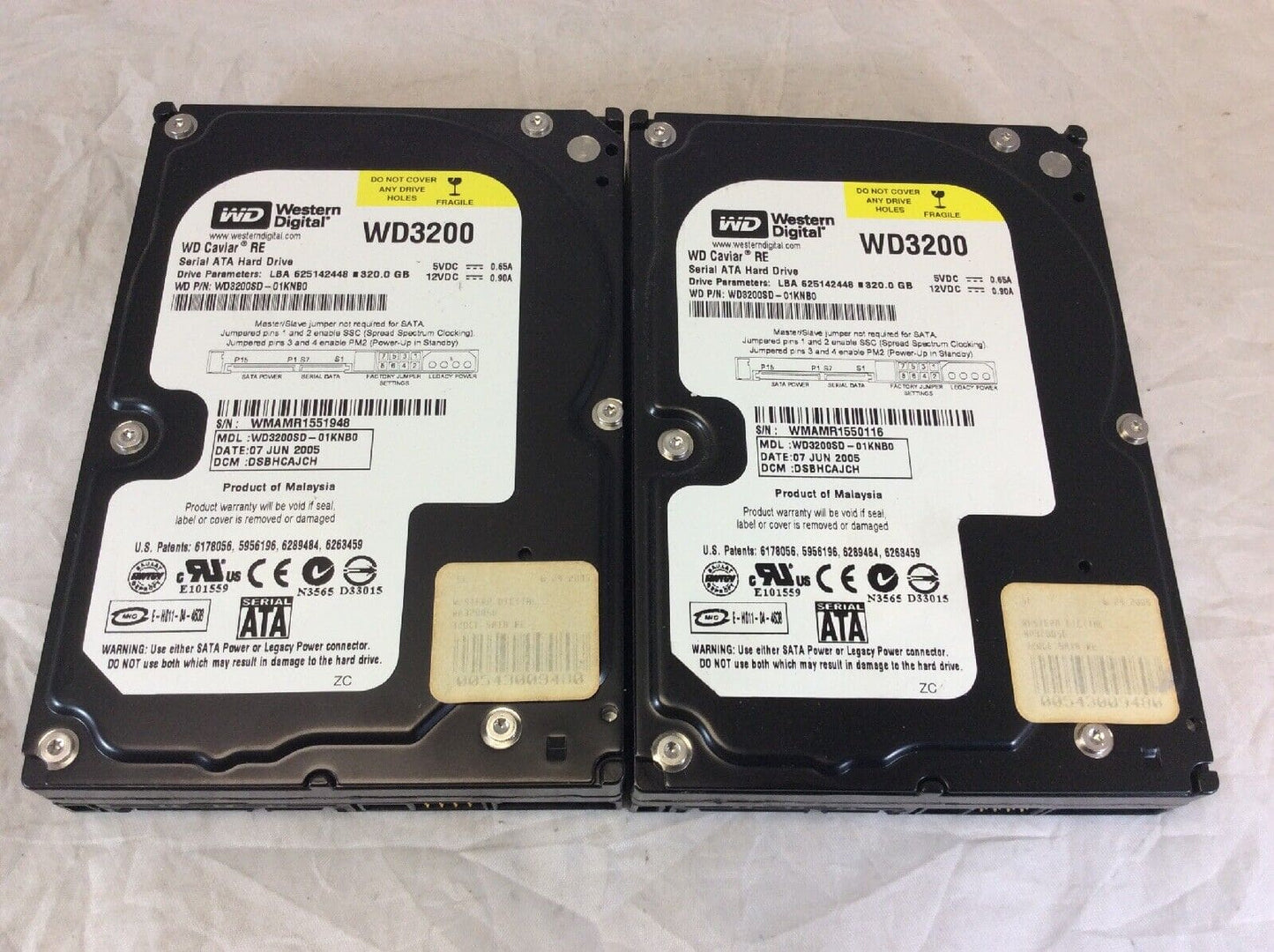 Western Digital WD3200SD CAVIAR RE 320GB 7200RPM SATA 3.5" HARD DRIVE