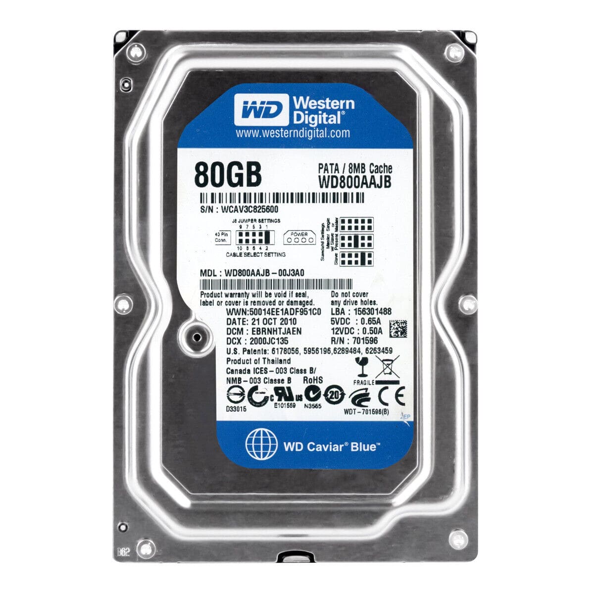 WD Caviar Blue 80 GB - 7200 rpm - IDE