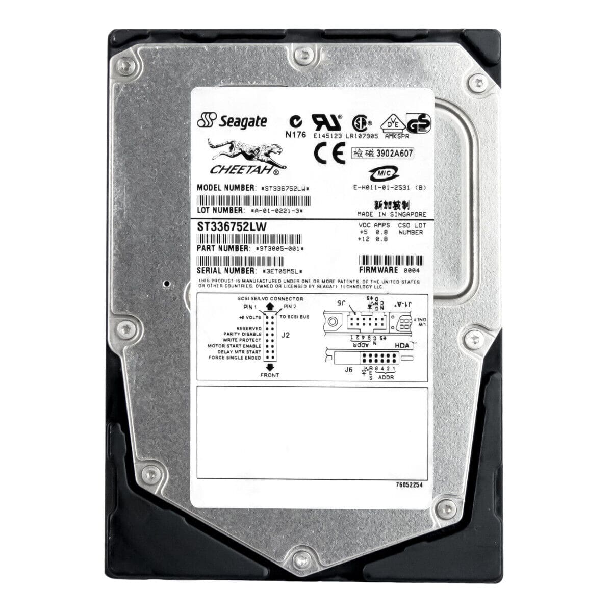 Seagate Cheetah 18.4 GB - 160 MBps - 15000 rpm