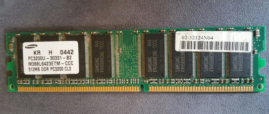 Samsung 512 MB Memory - DIMM 184-pin - 400 MHz ( PC3200 )