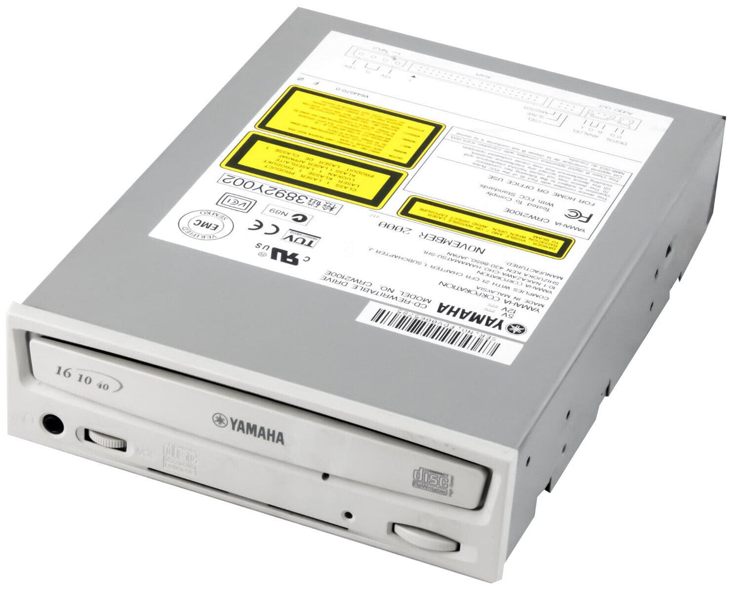 Yamaha CRW2100E 16X10X40X Internal IDE/ATAPI CD-RW Drive