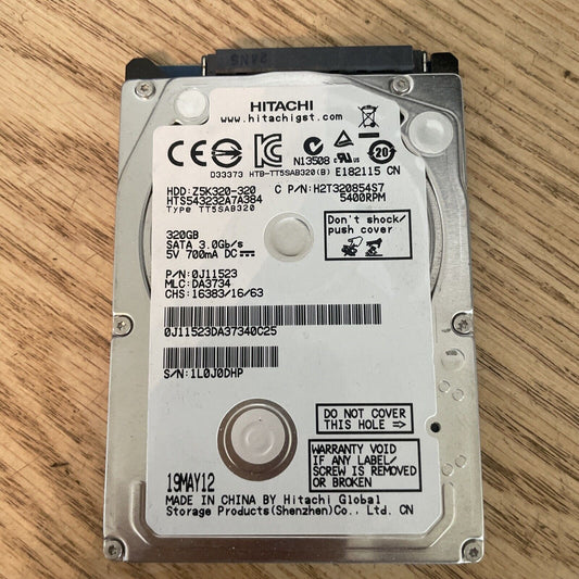 HGST HTS543232A7A384 Travelstar Z5K320 320Gb 5400RPM Hard Drive