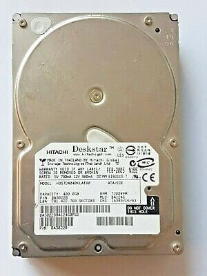 Hitachi Deskstar 7K400 400GB 7200 RPM 8MB Cache IDE Ultra ATA100 Hard Drive