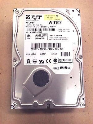 WD102BB Western Digital Caviar 10.2GB 7200RPM ATA-100 2MB Cache 3.5-inch Internal Hard Drive