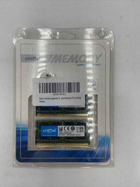 Crucial CT25664BF1339.C8FKR 2GB DDR3-1333MHz SoDimm Memory Module