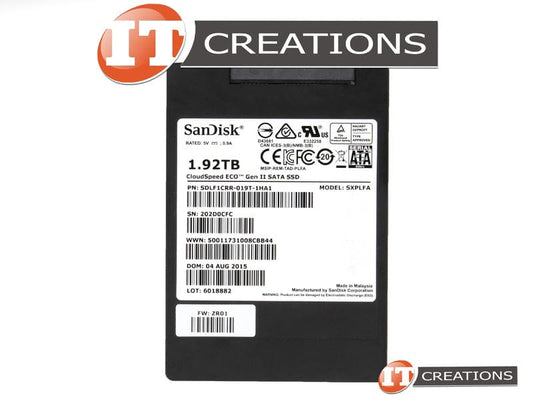 SanDisk SDLF1CRR-019T-1HA1 CloudSpeed Eco 1.92Tb SATA-6.0Gbps 2.5-Inch Solid State Drive