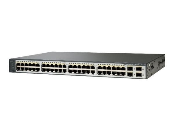 Cisco WS-C3750V2-48PS-E Catalyst 3750 48-Port Rack Mountable POE L3 Network Switch