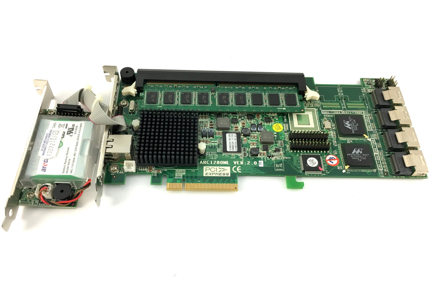 Areca ARC-1280D-ML / ARC-1280ML 24-port Internal PCIe SATA II RAID Controller