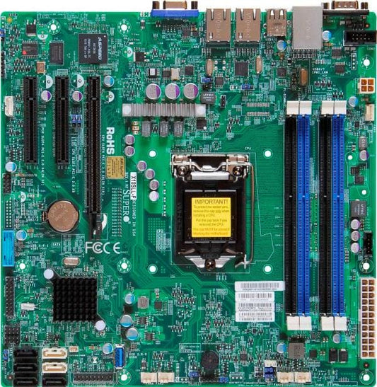 Supermicro X10SLL-F-B LGA1150/ Intel C222 PCH/ DDR3/ SATA3&USB3.0/ V&2GbE/ MicroATX Server Motherboard