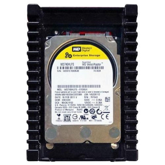 Western Digital WD740HLFS VELOCIRAPTOR 74GB 10KRPM 16MB SATA-300 3.5" HARD DRIVE FACTORY RECERTIFIED