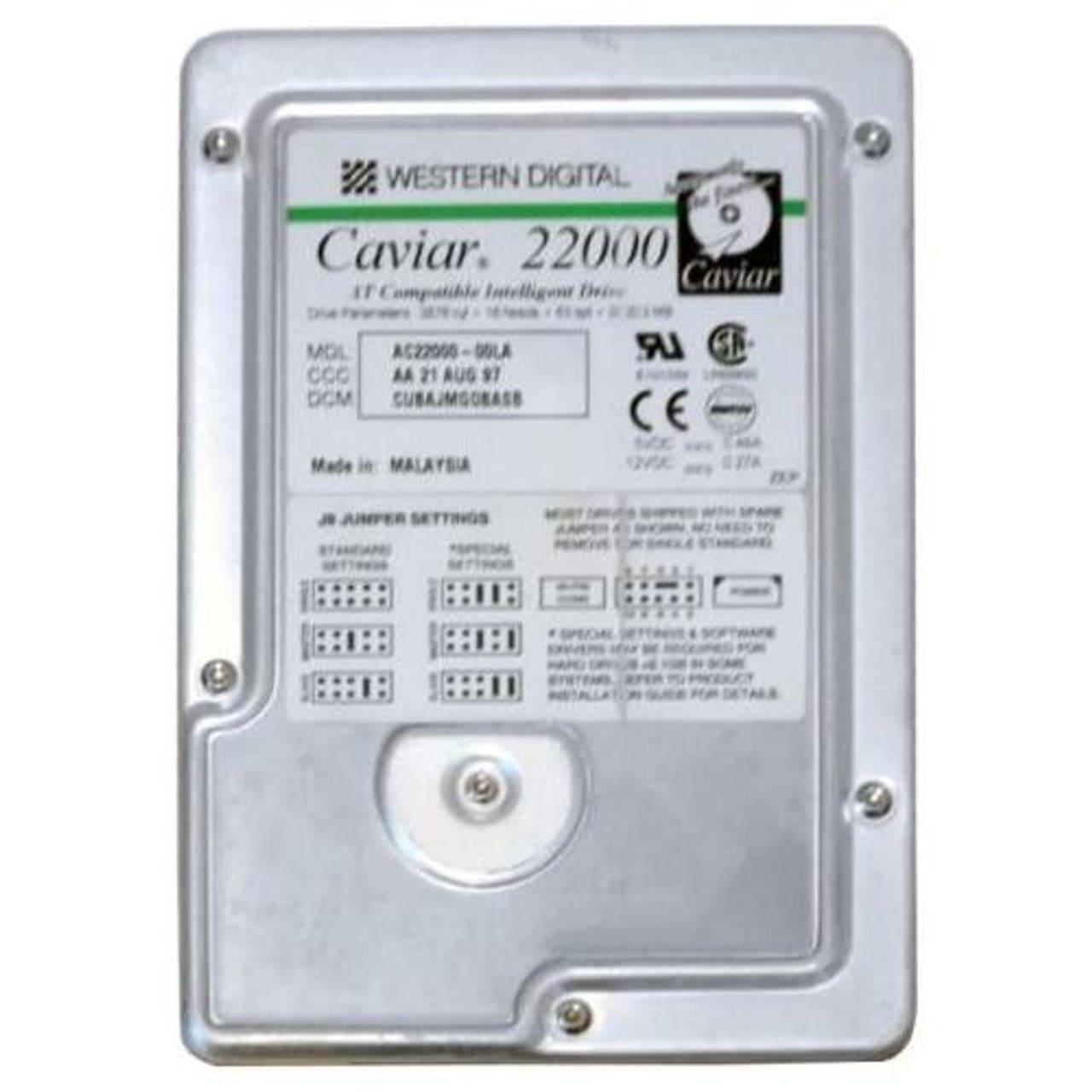 AC22000 - Western Digital Caviar 2GB 5200RPM ATA-33 256KB Cache 3.5-inch Internal Hard Disk Drive